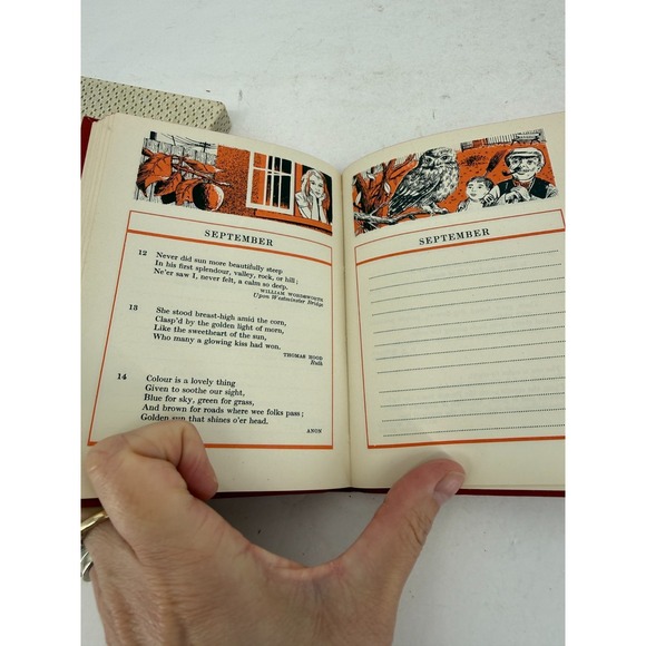 Childrens Birthday Book; by, Margot H. Clow, Collins, 1958 With Decorative Box - Picture 5 of 6